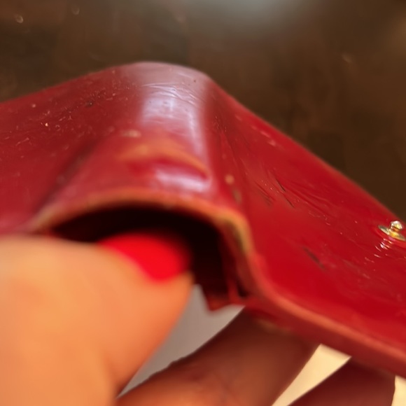 Authentic Louis Vuitton Red Vernis Wallet - Picture 15 of 17